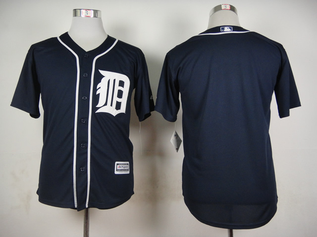 Men Detroit Tigers Blank Blue MLB Jerseys